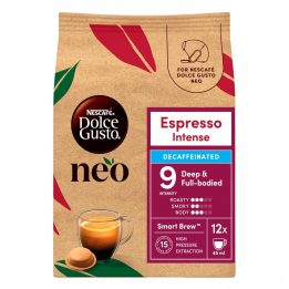 Capsulas Nescafé® Dolce Gusto® NEO Espresso Intenso Descafeinado 12 unidades