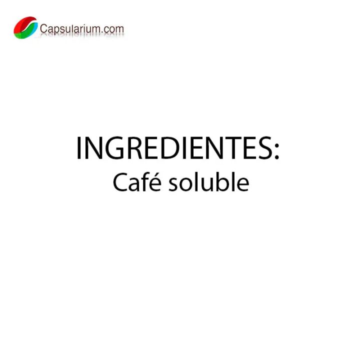 Valor nutricional café soluble descafeinado saimaza