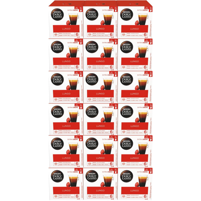 Dolce Gusto Lungo 18x16, 288 cápsulas