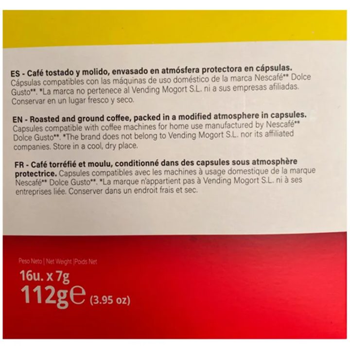 Extra Intenso Compatible con Dolce Gusto Kfetea 16 cápsulas