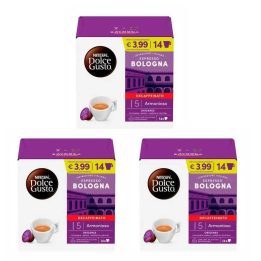 Espresso Descafeinado Bologna 3 Cajas de 14 cápsulas de café Dolce Gusto Original