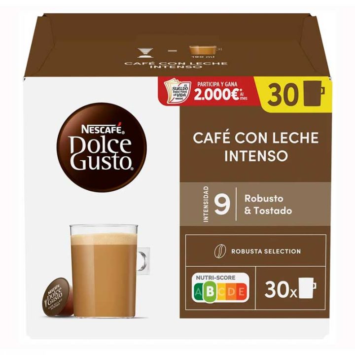 Cafe au Lait Intenso DG Magnum 30 Capsulas