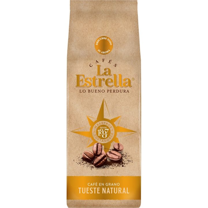 Café en Grano Tueste Natural La Estrella 500 g | Para Todos los Días