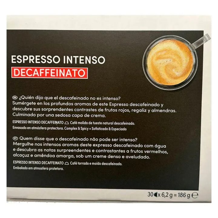 Espresso Intenso descafeinado Dolce Gusto 180 cápsulas