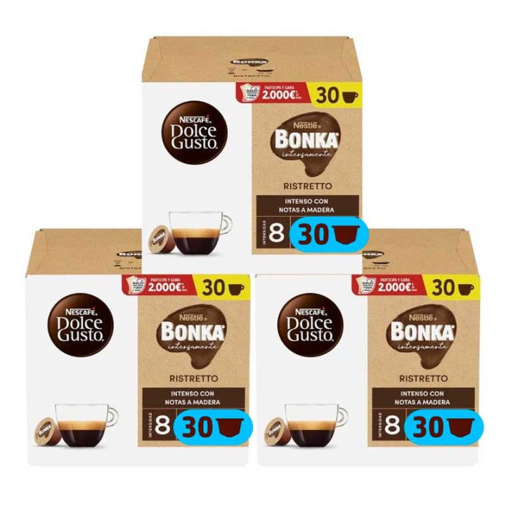 Ristretto Bonka 90 cápsulas Magnum Dolce Gusto