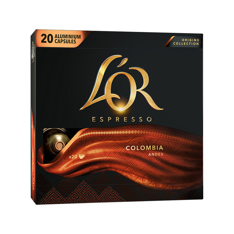 L'OR Espresso Colombia Compatibles Nespresso® 20 cápsulas