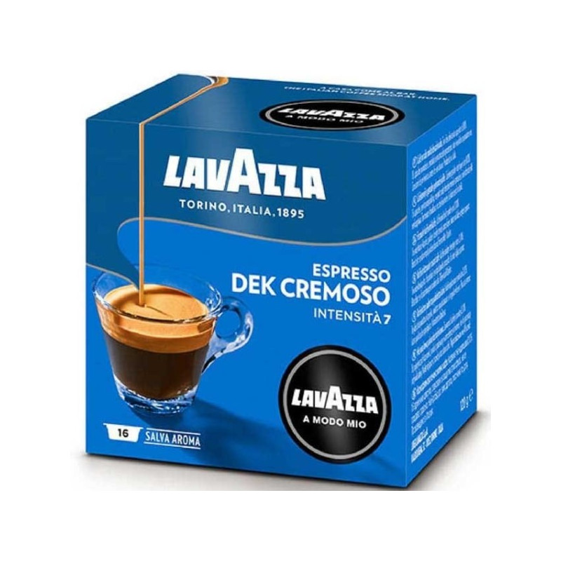 Lavazza A Modo Mio DEK CREMOSO 16 cápsulas