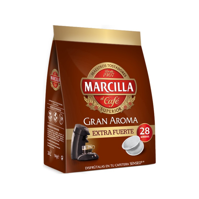 Marcilla Gran Aroma Extra Fuerte 28 Monodosis Senseo®