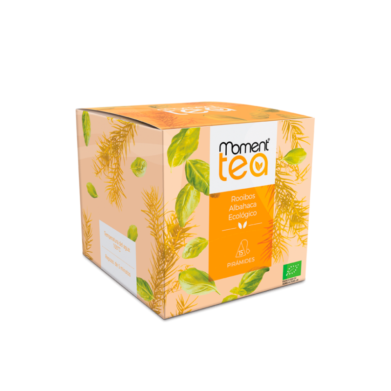 Moment Tea Infusión Rooibos Albahaca Ecológico 15 Piramides