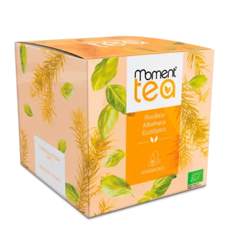 Moment Tea Infusión Rooibos Albahaca Ecológico 15 Piramides