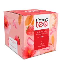 Moment Tea Té Rojo Pu Erh con Hibisco y Frutas 15 Piramides