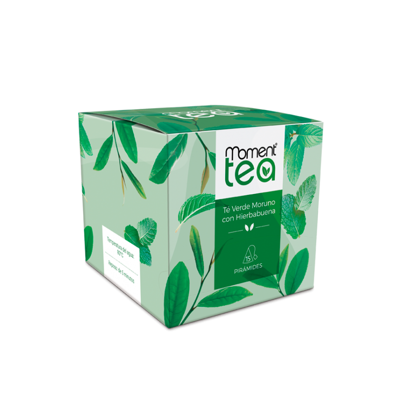 Moment Tea Té Verde Moruno con Hierbabuena 15 Piramides