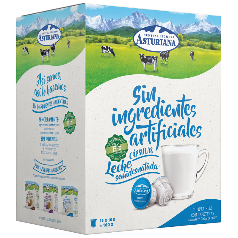 Leche Semidesnatada Central Lechera Asturiana Compatibles Dolce Gusto®