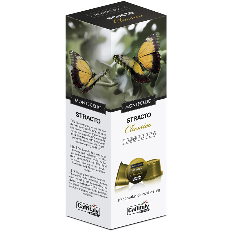 Montecelio Stracto Classico 10 cápsulas sistema Caffitaly