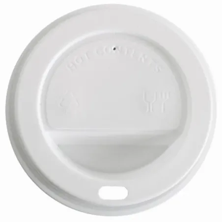 100 Tapas compatibles para vaso de papel diámetro 60 mm.