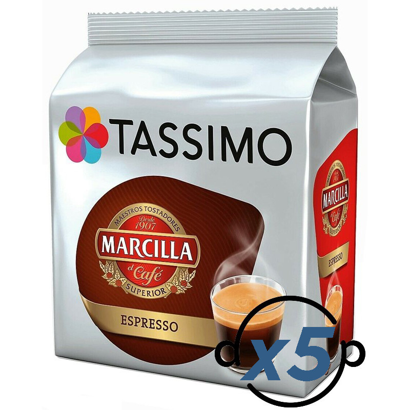 Tassimo Marcilla Café Espresso 5 unidades - 80 cápsulas