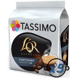 Tassimo L'OR Fortissimo 5 unidades - 80 cápsulas