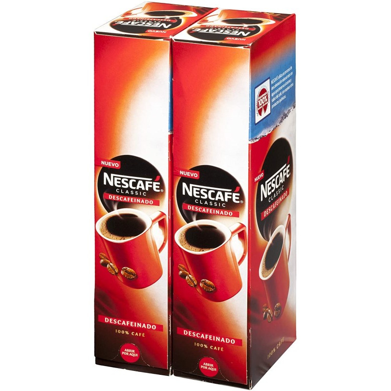 Nescafé Classic Descafeinado 2x50