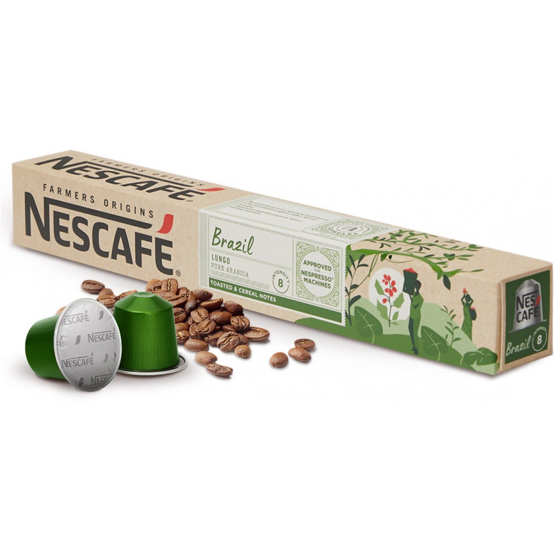 Nescafé Brazil Lungo 10 cápsulas para máquinas Nespresso®
