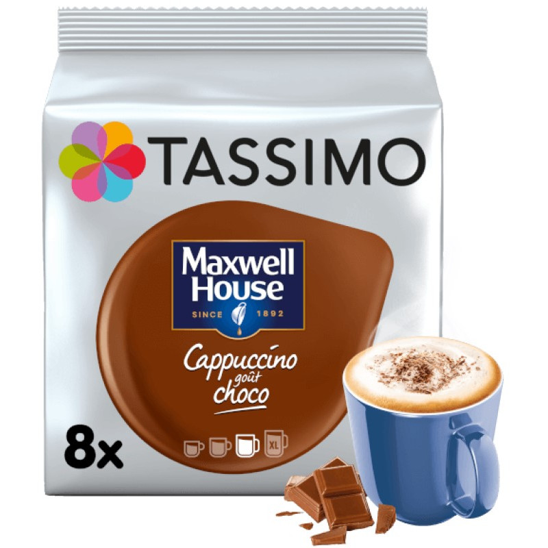 Tassimo Maxwell Housse Cappuccino Choco 8 tazas