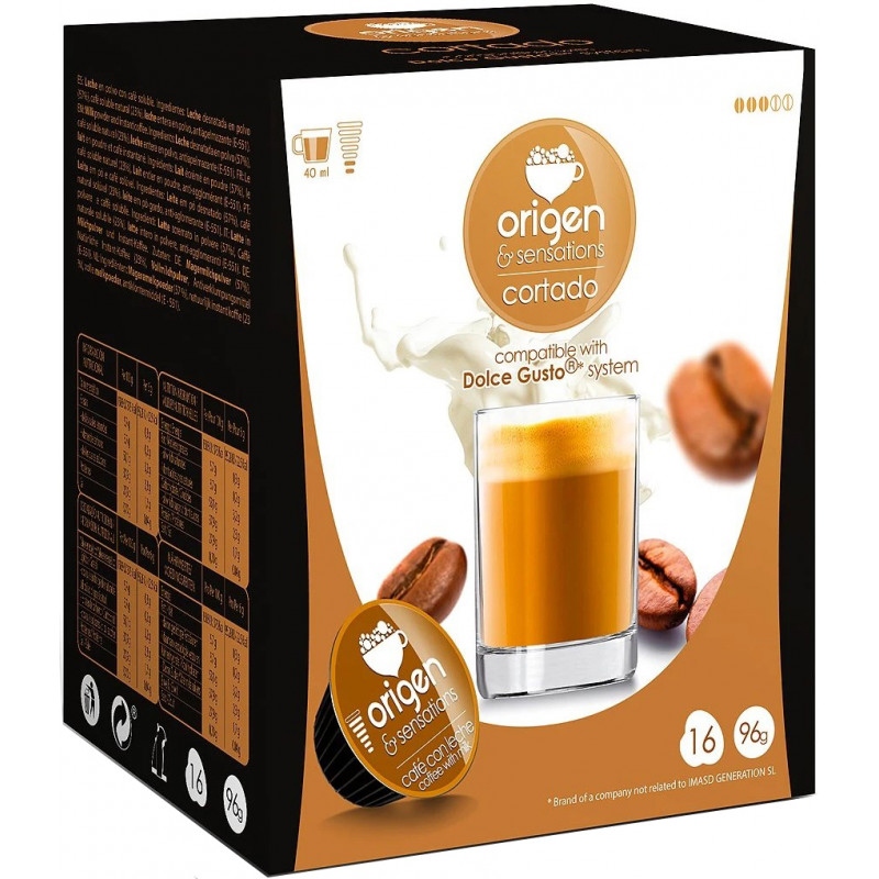 CÁPSULAS CAFÉ CON LECHE SPAR COMPATIBLES DOLCE GUSTO 16 UND. - SPAR