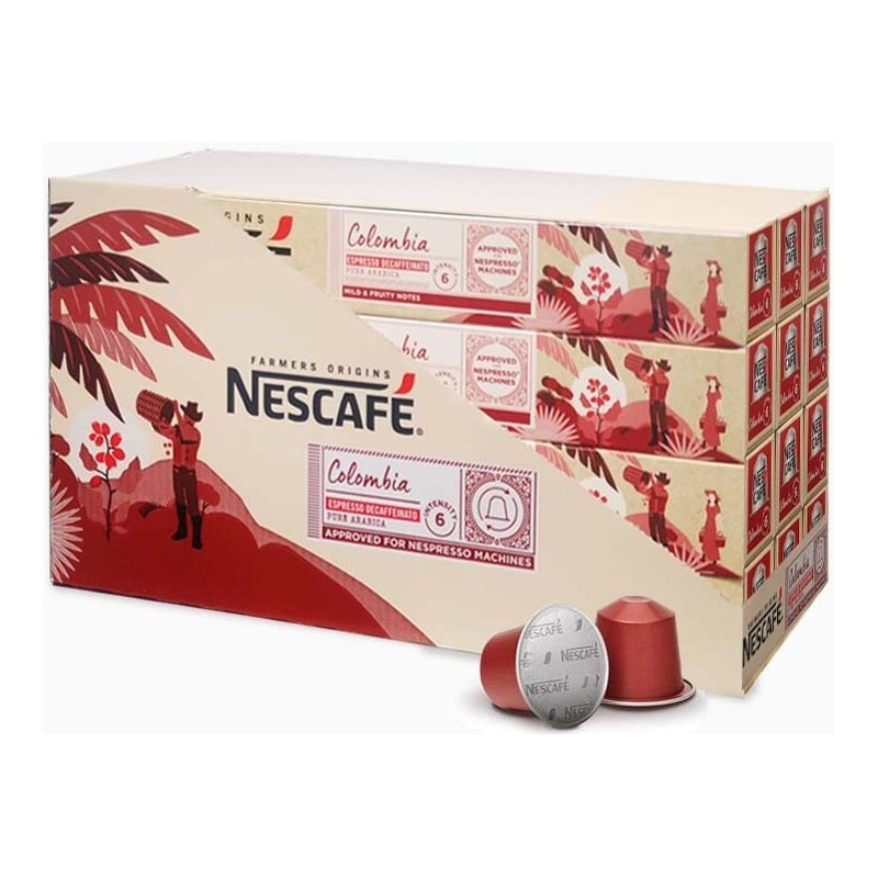Nescafé Colombia Espresso Decaffeinato 120 cápsulas para máquinas Nespresso®