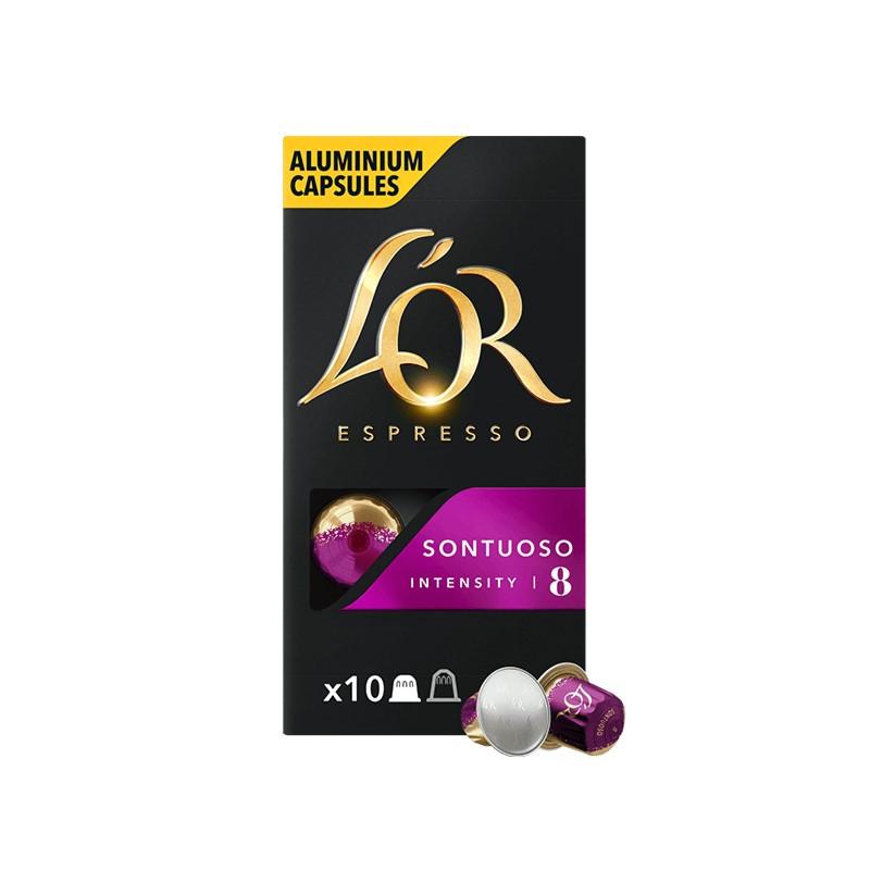 L'OR Espresso Sontuoso Compatibles Nespresso® 10 cápsulas

Café molido de tueste natural en cápsulas