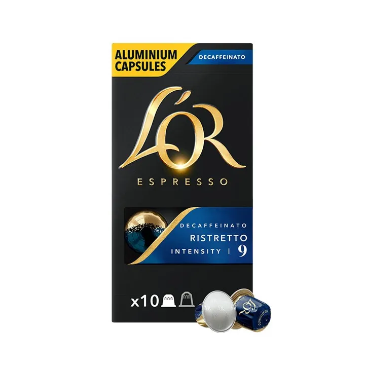 L'OR Espresso Descafeinado Ristretto Compatibles Nespresso® 10 cápsulas