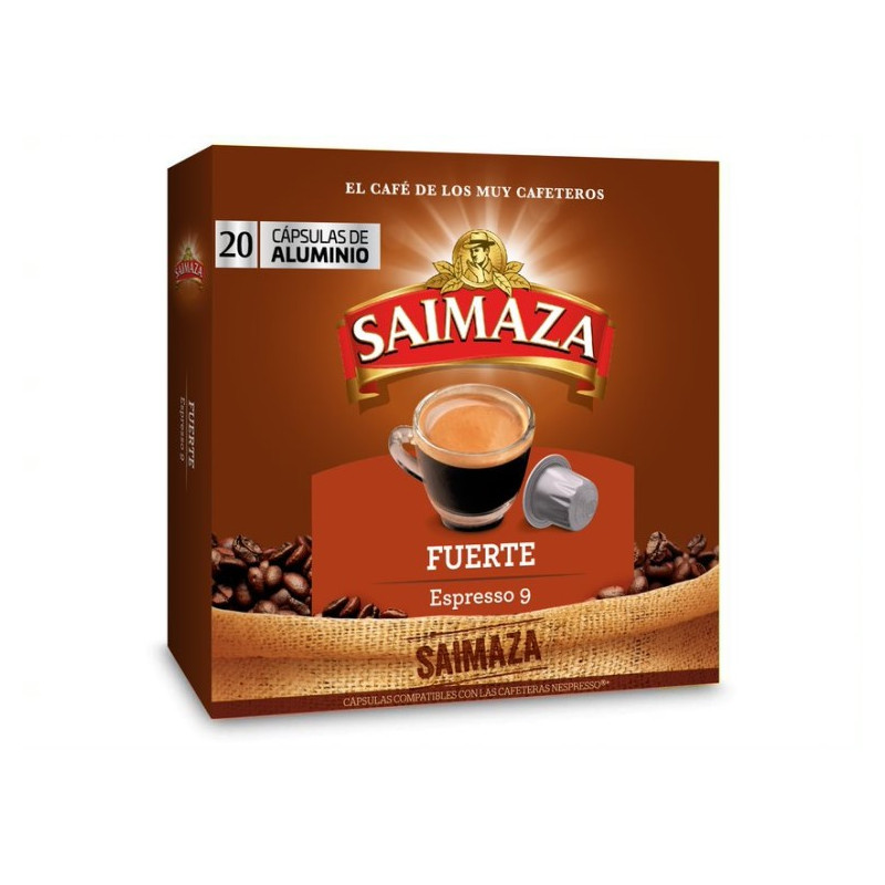 Café Saimaza Fuerte 20 cápsulas compatibles Nespresso®