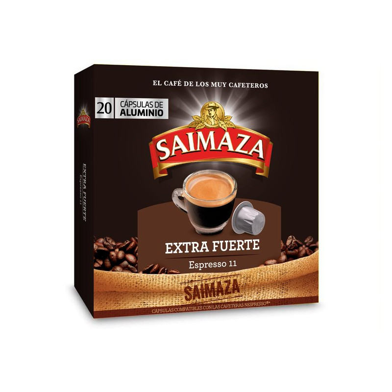 Café Saimaza Extra Fuerte 20 cápsulas compatibles Nespresso®