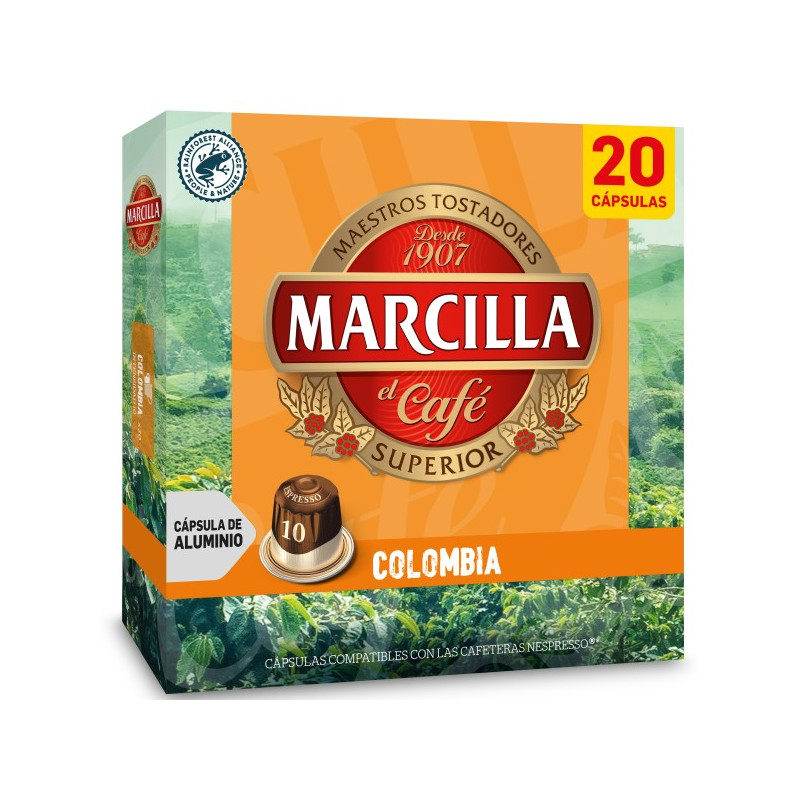 Marcilla Colombia 20 Cápsulas Compatibles Nespresso®