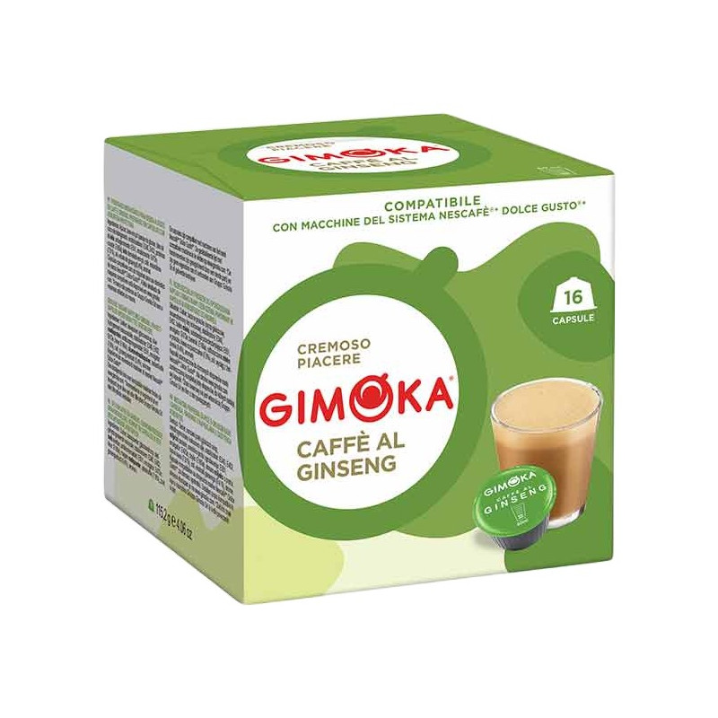 Gimoka Café al Ginseng 16 cápsulas compatibles Dolce Gusto®