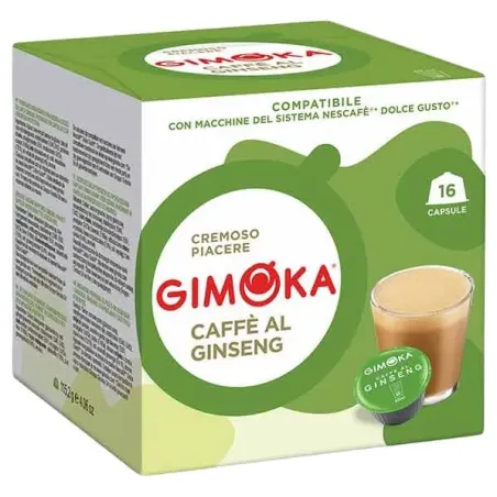Gimoka Café al Ginseng 16 cápsulas compatibles Dolce Gusto®