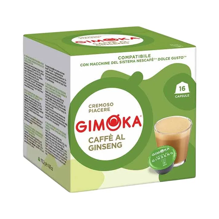Gimoka Café al Ginseng 16 cápsulas compatibles Dolce Gusto®