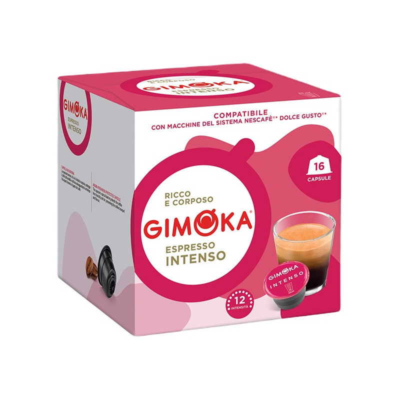Gimoka Espresso Intenso 16 cápsulas compatibles Dolce Gusto®