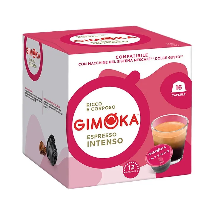 Gimoka Espresso Intenso 16 cápsulas compatibles Dolce Gusto®