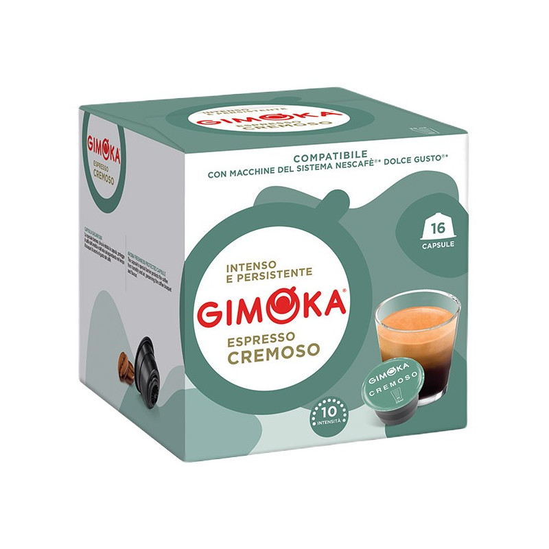 Gimoka Cremoso 16 cápsulas compatibles Dolce Gusto®