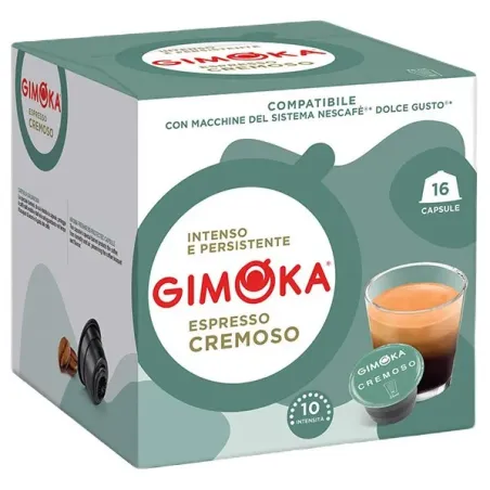 Gimoka Cremoso 16 cápsulas compatibles Dolce Gusto®
