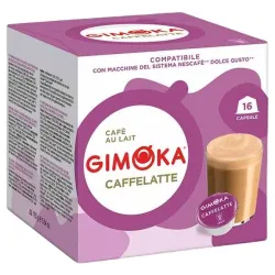 Gimoka Caffelatte 16 cápsulas compatibles Dolce Gusto®