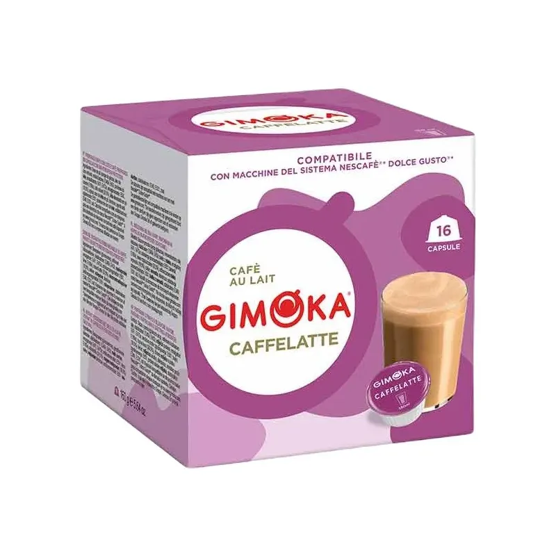 Gimoka Caffelatte 16 cápsulas compatibles Dolce Gusto® Gimoka Caffelatte 16 cápsulas compatibles Dolce Gusto®