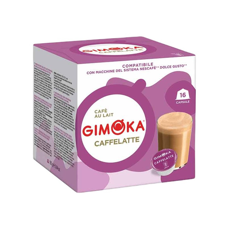 Gimoka Caffelatte 16 cápsulas compatibles Dolce Gusto®