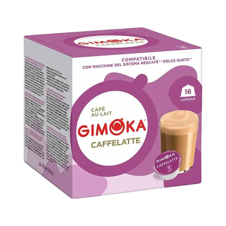 Gimoka Caffelatte 16 cápsulas compatibles Dolce Gusto®