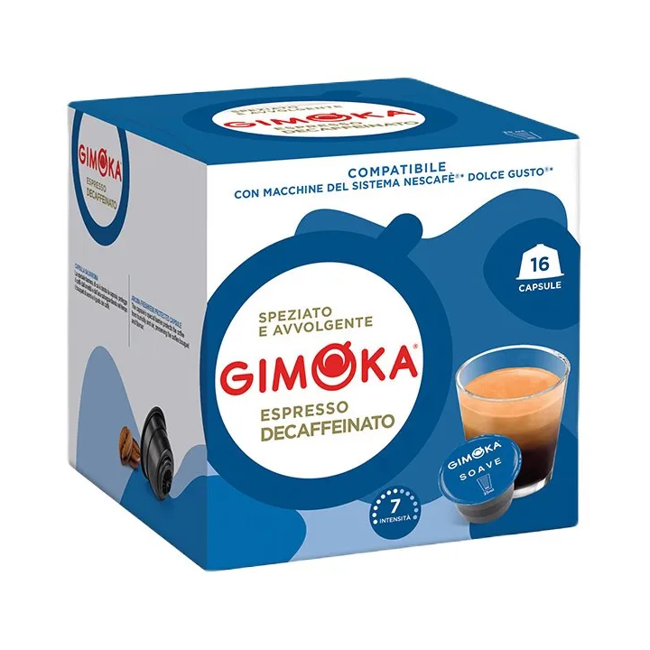 Gimoka Soave Descafeinado 16 cápsulas compatibles Dolce Gusto®