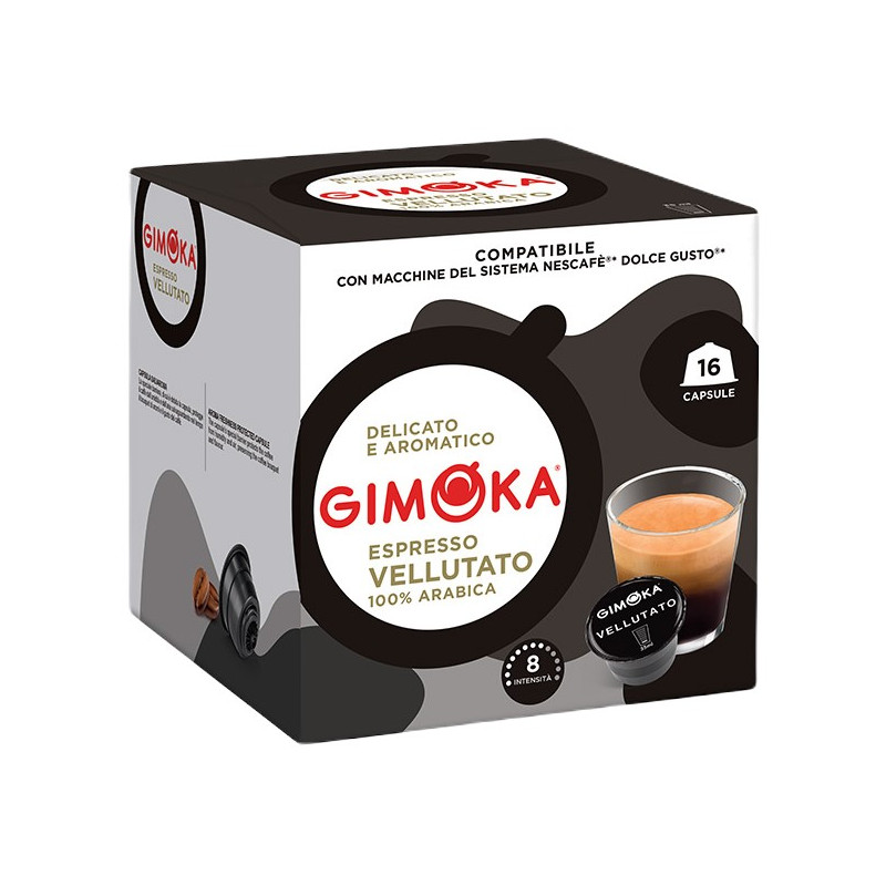 Gimoka Espresso Vellutato 16 cápsulas compatibles Dolce Gusto®