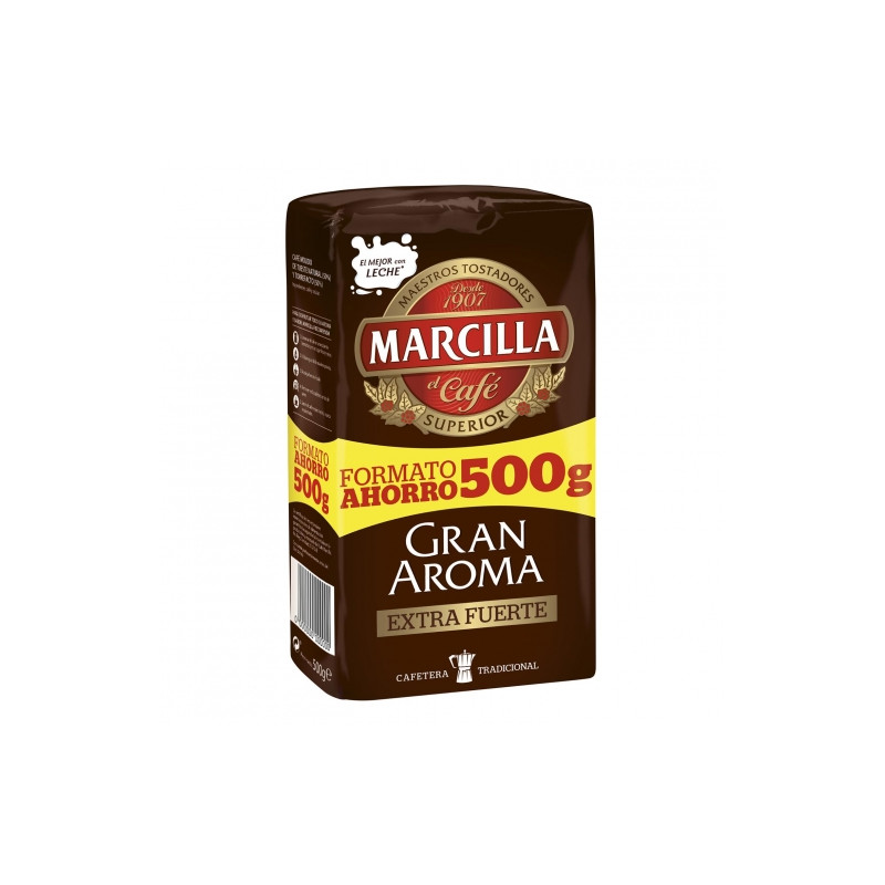 Café molido extra fuerte Gran Aroma Marcilla 500 g.
