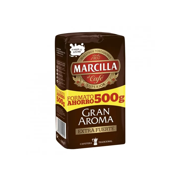 Café molido extra fuerte Gran Aroma Marcilla 500 g.