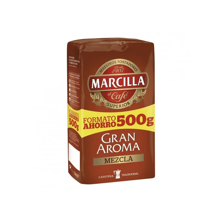 Café molido mezcla Gran Aroma Marcilla 500 g.