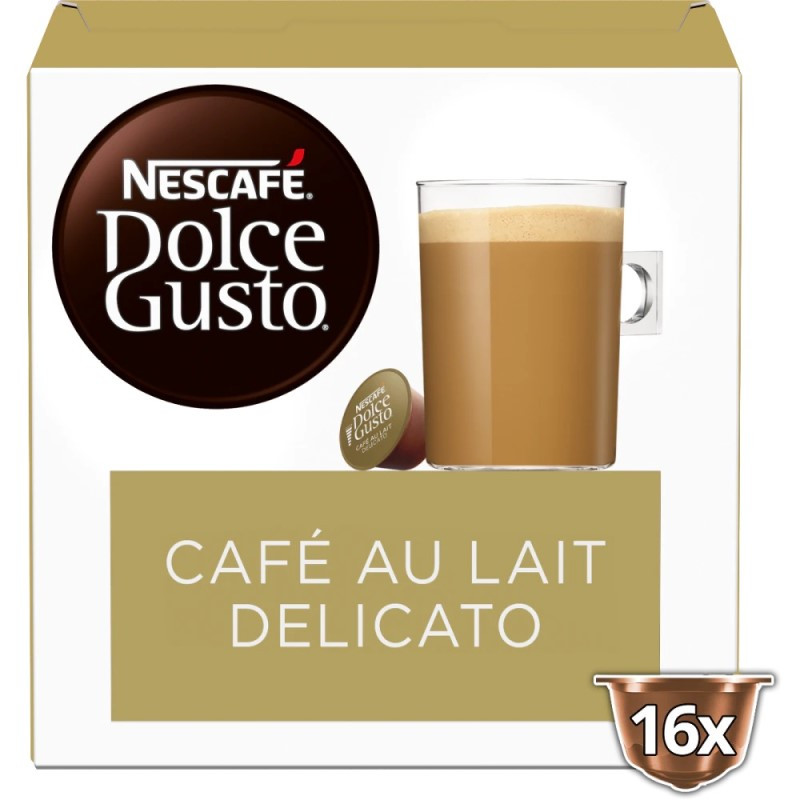 16 cápsulas Café con Leche Delicato Dolce Gusto® Originales