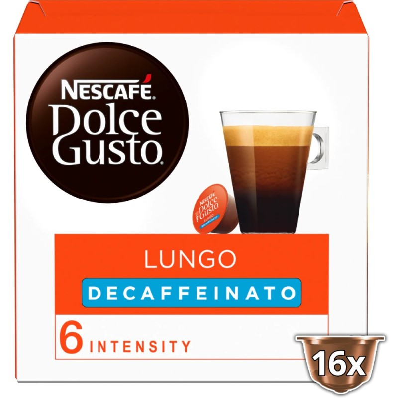 Nescafé Dolce Gusto Lungo Descafeinado 16 cápsulas