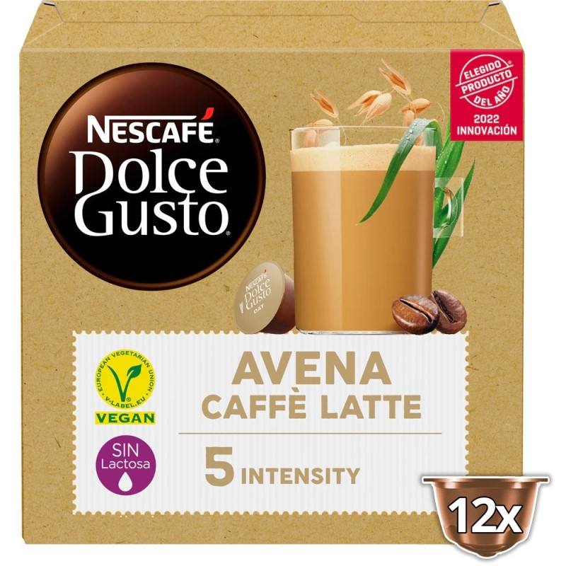 Nescafé Dolce Gusto Café con bebida de Avena Cápsulas de café, 12 dosis -  Café Kalamazoo